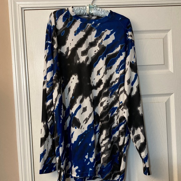 ⭐️⭐️ Badger Sport Blue and Black Long Sleeve Shirt- Size XL - Picture 1 of 6